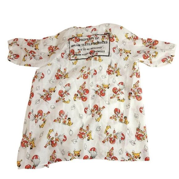 2 Medcrest Hospital Gowns Vintage 50s 60s Astronaut Made In USA Youth Size Small - Picture 3 of 8